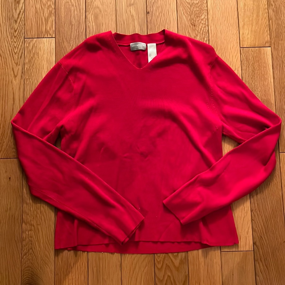 Liz Clairborne Collection Red Sweater, Size L